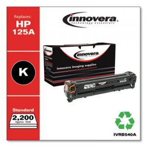 Innovera Remanufactured Black Toner, Replacement for HP 125A (CB540A), 2,200 Page-Yield IVRB540A