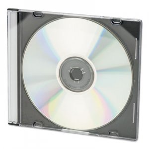 Innovera CD/DVD Polystyrene Thin Line Storage Case, Clear, 100/Pack IVR85800
