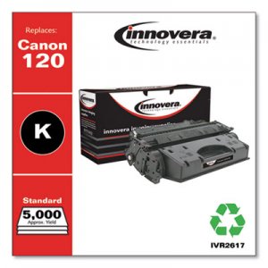 Innovera Remanufactured Black Toner, Replacement for Canon 120 (2617B001), 5,000 Page-Yield IVR2617