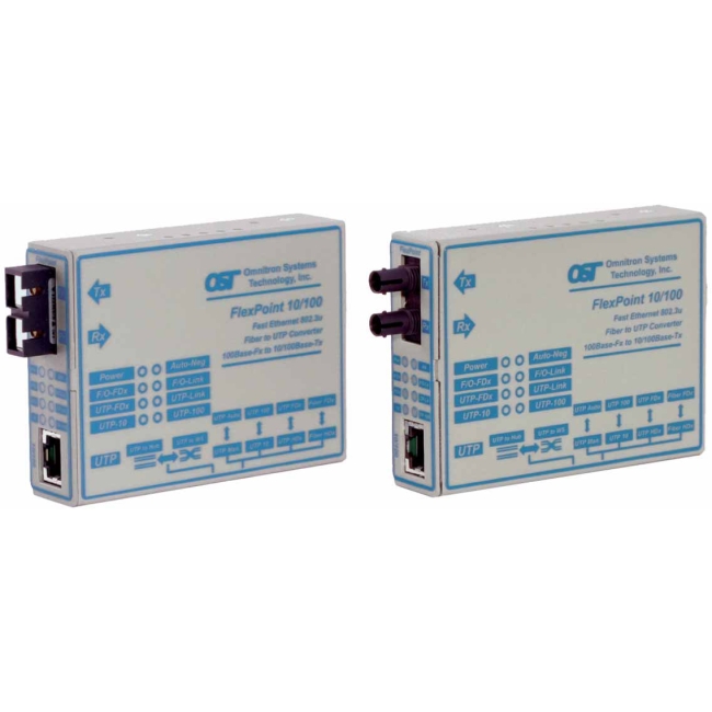 Omnitron FlexPoint Fast Ethernet Media Converter 4349-1