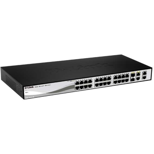 D-Link 24-Port Fast Ethernet PoE Smart Switch DES-1210-28P