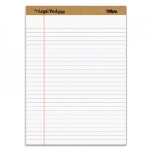 TOPS "The Legal Pad" Ruled Pads, Legal/Wide, 8 1/2 x 11 3/4, White, 50 Sheets, Dozen TOP71533