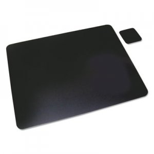Artistic Leather Desk Pad w/Coaster, 20 x 36, Black AOP2036LE 2036LE