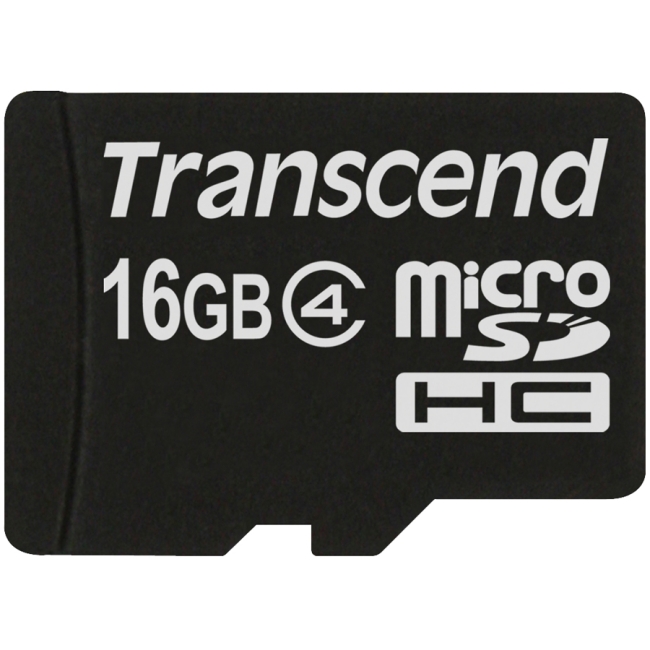 Transcend 16GB microSD High Capacity (microSDHC) Card TS16GUSDC4