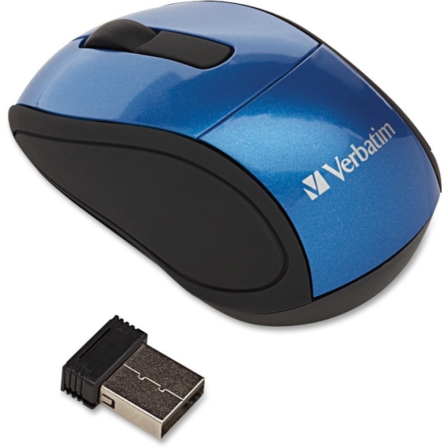 Verbatim Wireless Mini Travel Mouse Blue 97471