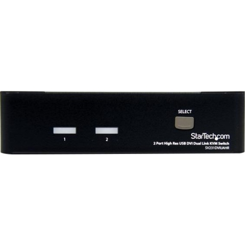 StarTech.com 2 Port High Resolution USB DVI Dual Link KVM Switch with Audio SV231DVIUAHR