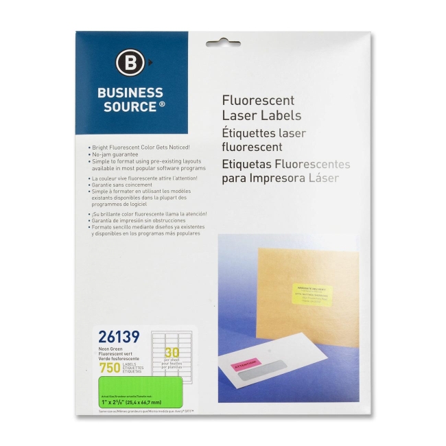 Business Source Fluorescent Laser Label 26139