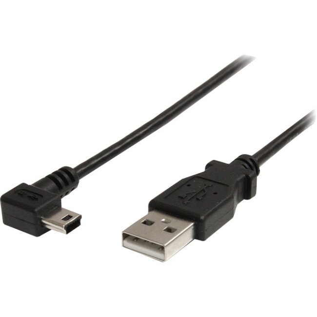 StarTech.com 6 ft Mini USB Cable - A to Right Angle Mini B USB2HABM6RA