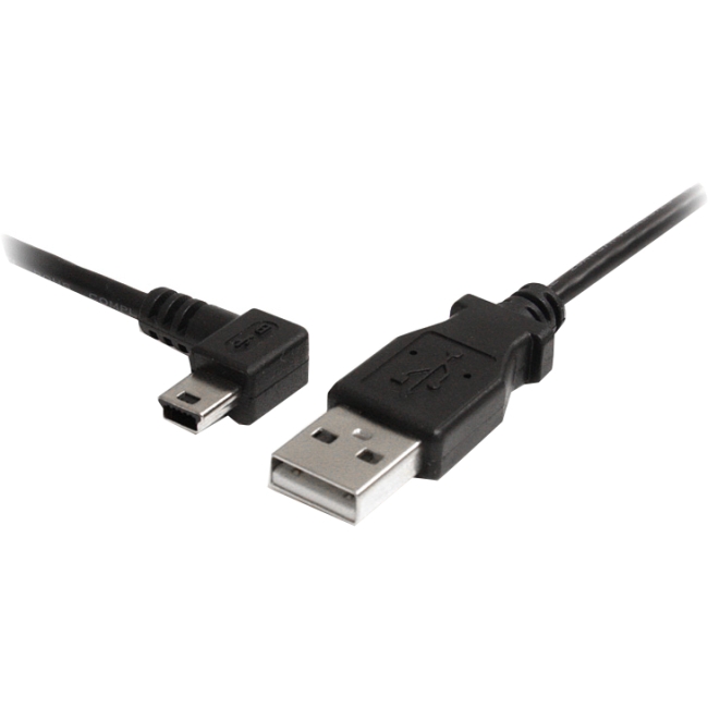 StarTech.com 6 ft Mini USB Cable - A to Left Angle Mini B USB2HABM6LA