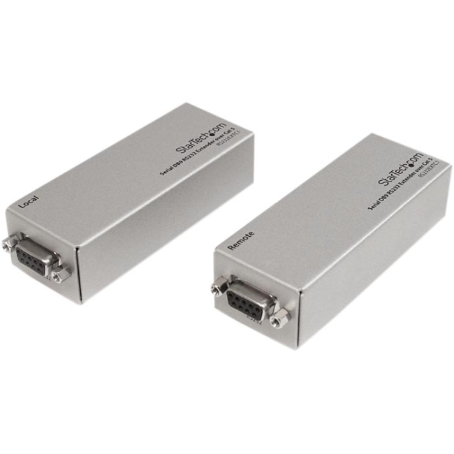 StarTech.com Serial DB9 RS232 Extender over Cat 5 - Up to 3300 ft (1000 meters) RS232EXTC1