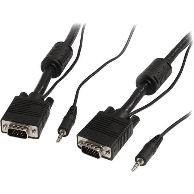 StarTech.com 30 ft Coax High Resolution Monitor VGA Cable with Audio HD15 M/M MXTHQMM30A