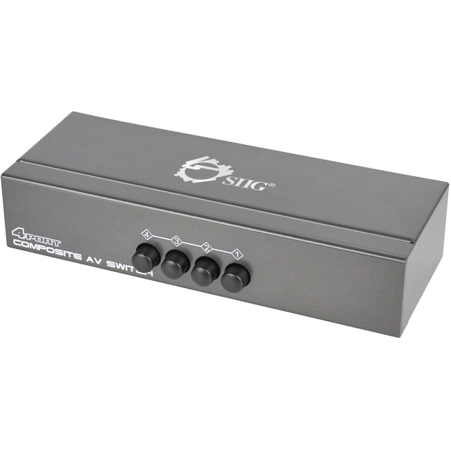 SIIG 4x1 Composite & Audio Switch CE-CM0511-S1