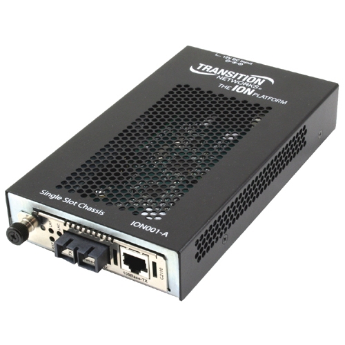 Transition Networks 1 Slot Media Converter Chassis ION001-A-NA ION001-A