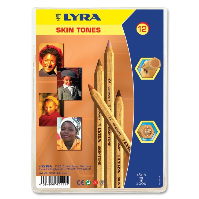 Lyra Lyra Color Giants Skin Tone Colored Pencils 3931124