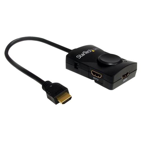 StarTech.com 2 Port HDMI Video Splitter with Audio - USB Powered ST122HDMILE