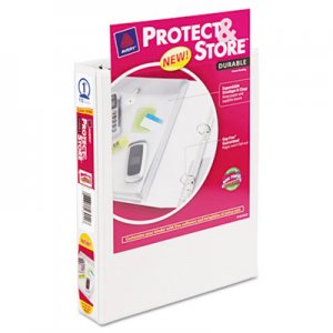 Avery Mini Size Protect and Store View Binder with Round Rings, 3 Rings, 1" Capacity, 8.5 x 5.5