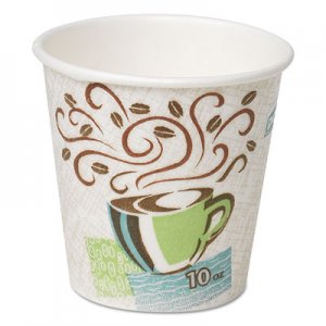 Dixie Hot Cups, Paper, 10oz, Coffee Dreams Design, 25/Pack DXE5310DXPK 5310DX