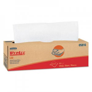 WypAll L30 Towels, POP-UP Box, 9 4/5 x 16 2/5, 120/Box, 6 Boxes/Carton KCC05816 05816