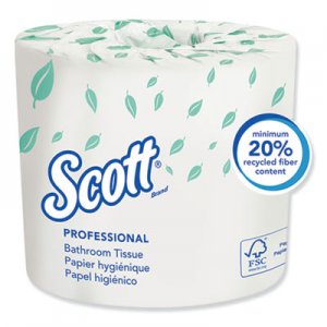Scott Essential Standard Roll Bathroom Tissue, Septic Safe, 2-Ply, White, 550 Sheets/Roll KCC04460RL 4460