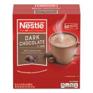 Nestle Hot Cocoa Mix, Dark Chocolate, 0.71 oz, 50/Box NES70060 70060