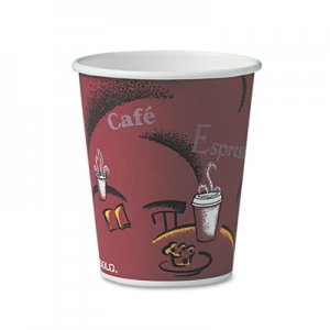 Dart Bistro Design Hot Drink Cups, Paper, 10oz, 50/Pack SCC370SIPK 370SI-0041