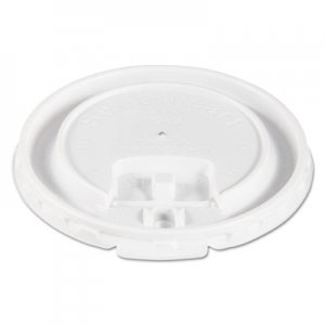 Dart Lift Back and Lock Tab Cup Lids for Foam Cups, Fits 10 oz Trophy Cups, White, 2000/Carton SCCDLX10R