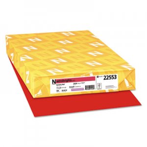 Astrobrights Color Paper, 24 lb, 11 x 17, Re-Entry Red, 500/Ream WAU22553 22553