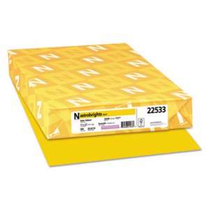 Astrobrights Color Paper, 24 lb, 11 x 17, Solar Yellow, 500/Ream WAU22533 22533