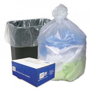 Ultra Plus High Density Can Liners, 16gal, .315mil, 24 x 33, Natural, 200/Carton WBIWHD2431 WHD2431
