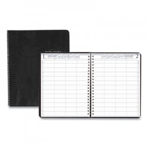House of Doolittle Four-Person Group Practice Daily Appointment Book, 11 x 8.5, Black, 2021 HOD28202 282-02