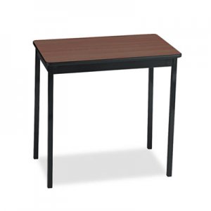 Barricks Utility Table, Rectangular, 30w x 18d x 30h, Walnut/Black BRKUT183030WA UT183030-WA