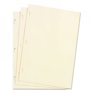 Wilson Jones Looseleaf Minute Book Ledger Sheets, Ivory Linen, 14 x 8-1/2, 100 Sheet/Box WLJ90130 W901-30