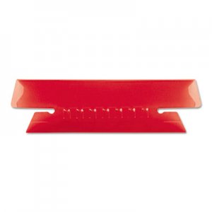 Pendaflex Transparent Colored Tabs For Hanging File Folders, 1/3-Cut Tabs, Red, 3.5" Wide, 25/Pack PFX4312RED 43