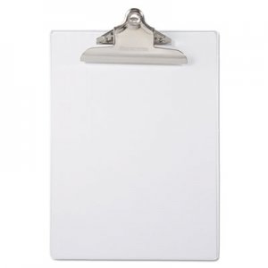 Saunders Recycled Plastic Clipboard with Ruler Edge, 1" Clip Cap, 8 1/2 x 12 Sheet, Clear SAU21803 21803