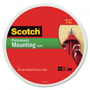 Scotch Foam Mounting Double-Sided Tape, 3/4" Wide x 350" Long MMM110LONG 110-LONG
