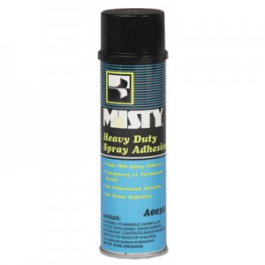 MISTY Heavy-Duty Adhesive Spray, 12 oz, Dries Clear, 12/Carton AMR1002035 1002035
