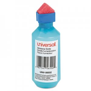 Universal Squeeze Bottle Moistener, 2 oz, Blue UNV56502