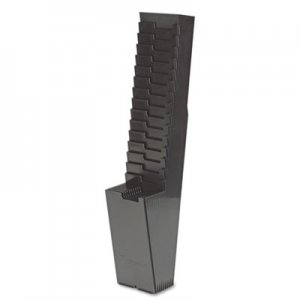 Acroprint 25-Pocket Expanding Time Card Rack, Plastic, Black ACP810118000 81-0118-000