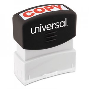 Universal Message Stamp, COPY, Pre-Inked One-Color, Red UNV10048