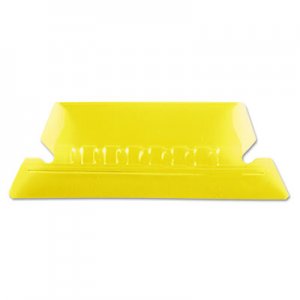 Pendaflex Transparent Colored Tabs For Hanging File Folders, 1/5-Cut Tabs, Yellow, 2" Wide, 25/Pack PFX42YEL 42 YEL