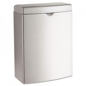 Bobrick Contura Sanitary Napkin Receptacle, Rectangular, 1 gal, Stainless Steel BOB270 B-270