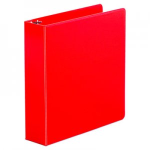 Universal Economy Non-View Round Ring Binder, 3 Rings, 2" Capacity, 11 x 8.5, Red UNV34403