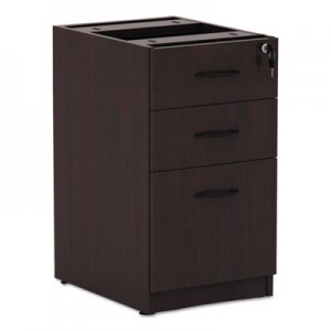 Alera Valencia Box/Box/File Full Pedestal, 15 5/8w x 20 1/2d x 28 1/2h, Mahogany ALEVA532822MY