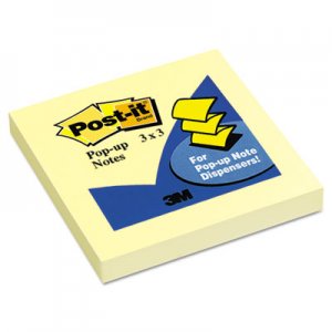Post-it Pop-up Notes Original Canary Yellow Pop-Up Refill, 3 x 3, 12/Pack MMMR330YW R330-YW