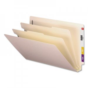 Universal Six-Section Manila End Tab Classification Folders, 2 Dividers, Legal Size, Manila, 10/Box UNV16151