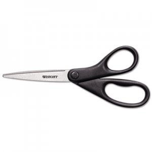 Westcott - Westcott 7 All Purpose Preferred Stainless Steel Scissors, Blue  (43217)