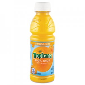 Tropicana 100% Juice, Orange, 10oz Bottle, 24/Carton QKR55154 30107