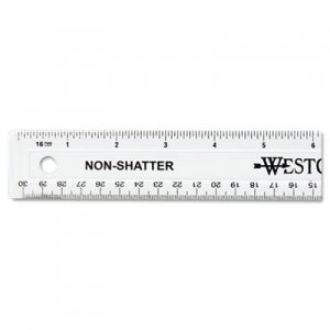 Westcott 12" Shatterproof Ruler ACM13862 13862