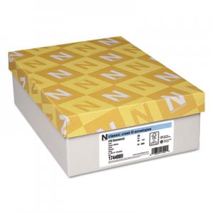 Neenah Paper CLASSIC CREST #10 Envelope, Commercial Flap, Gummed Closure, 4.13 x 9.5, Solar White, 500/Box NEE1744000