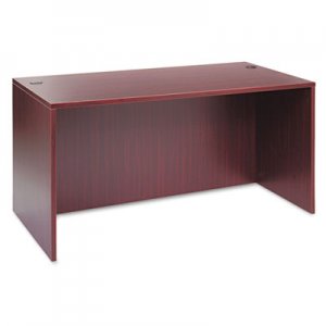 Alera Valencia Series Straight Desk Shell, 59 1/8w x 29 1/2d x 29 5/8h, Mahogany ALEVA216030MY